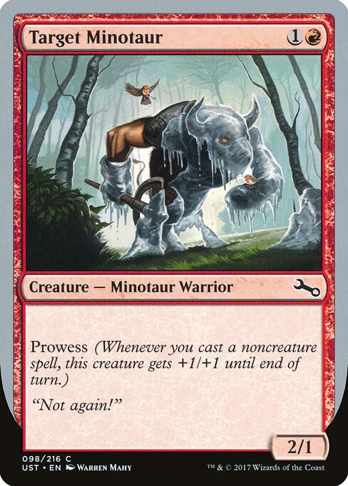 Target Minotaur - Unstable Magic card