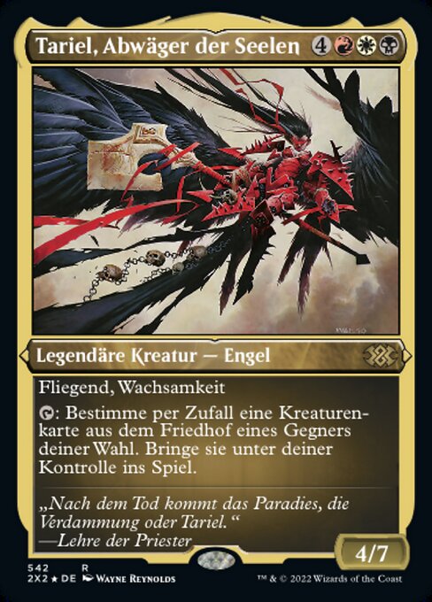 魂を数える者、タリエル (Tariel, Reckoner of Souls) - Commander 2011 (#229) - Illustrated by Wayne Reynolds - Magic: The Gathering Card