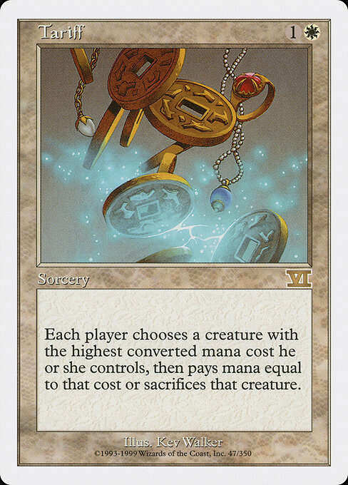 Tariff - Classic Sixth Edition Magic card
