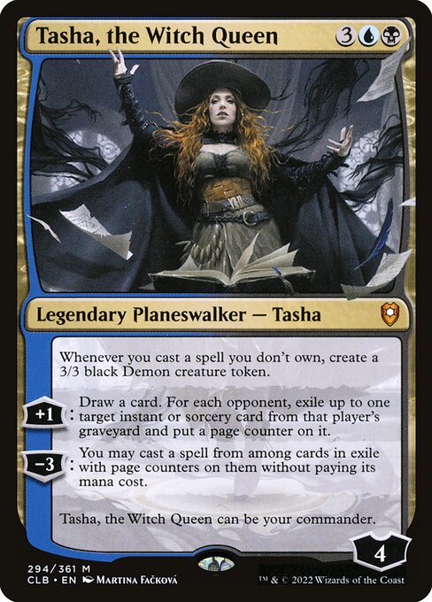 Tasha, the Witch Queen - Commander Legends: Battle for Baldur's Gate (#294) - Illustrated by Martina Fačková - Magic: The Gathering Card
