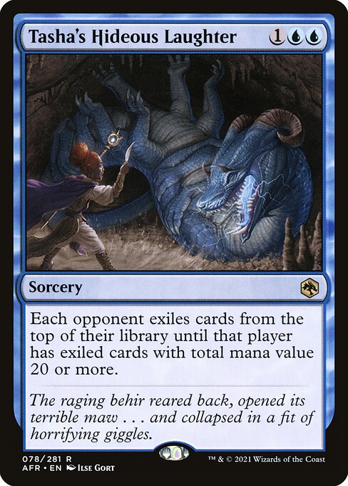 Tasha's Hideous Laughter - Adventures in the Forgotten Realms (#78) - Illustrated by Ilse Gort - Magic: The Gathering Card