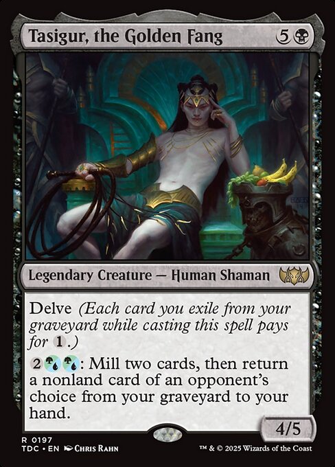 Tasigur, the Golden Fang - Tarkir: Dragonstorm Commander Magic card