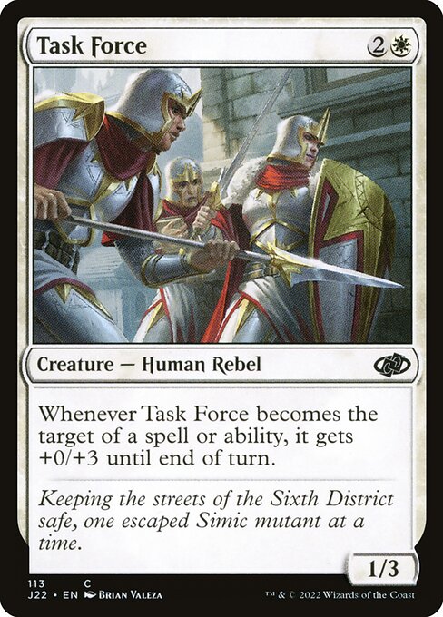 Eingreiftruppe (Task Force) - Jumpstart 2022 (#113) - Illustrated by Brian Valeza - Magic: The Gathering Card