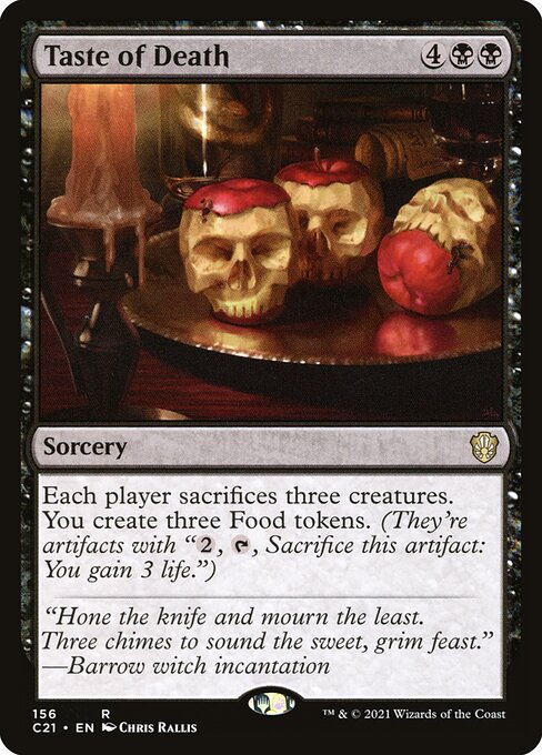 Taste of Death - Commander 2021 (#156) - Illustrated by Chris Rallis - Magic: The Gathering Card