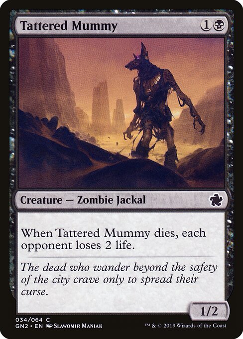 Tattered Mummy - Game Night 2019 Magic card