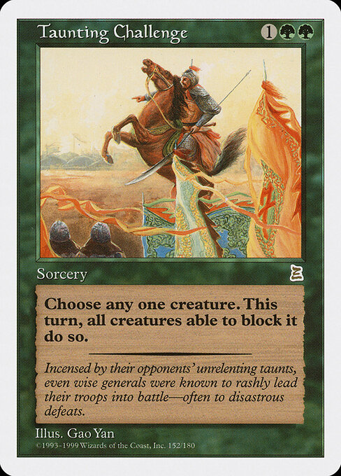 Taunting Challenge - Portal Three Kingdoms Magic card