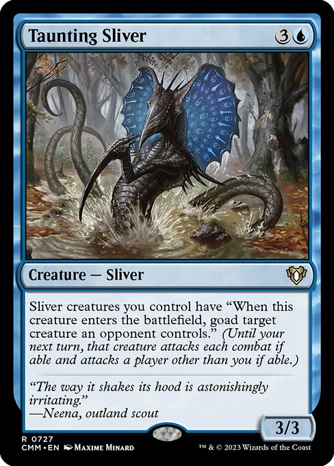 Taunting Sliver - Commander Masters Magic card