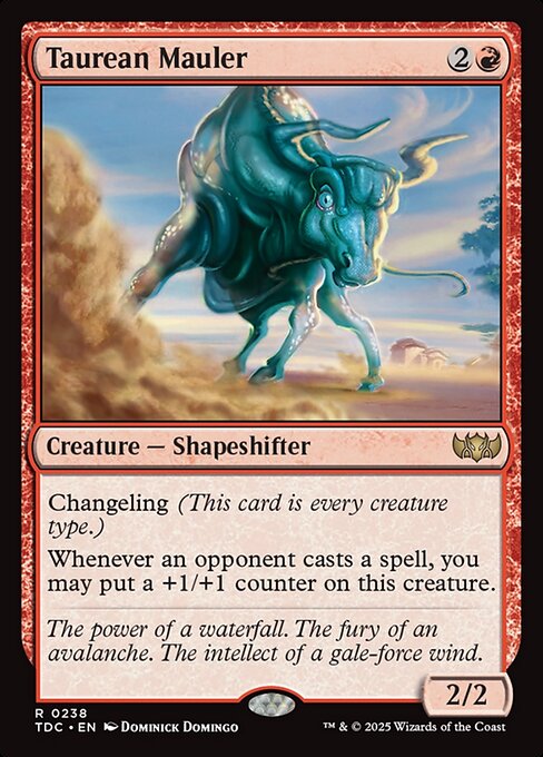 Taurean Mauler - Tarkir: Dragonstorm Commander Magic card