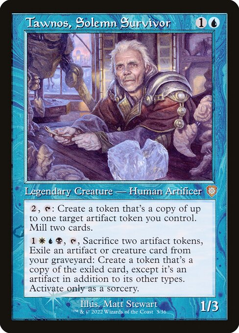 Tawnos, Solemn Survivor - The Brothers' War Commander Magic card