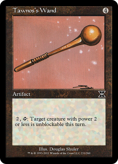 Tawnos's Wand - Masters Edition IV (#231) - Illustrated by Douglas Shuler - Magic: The Gathering Card