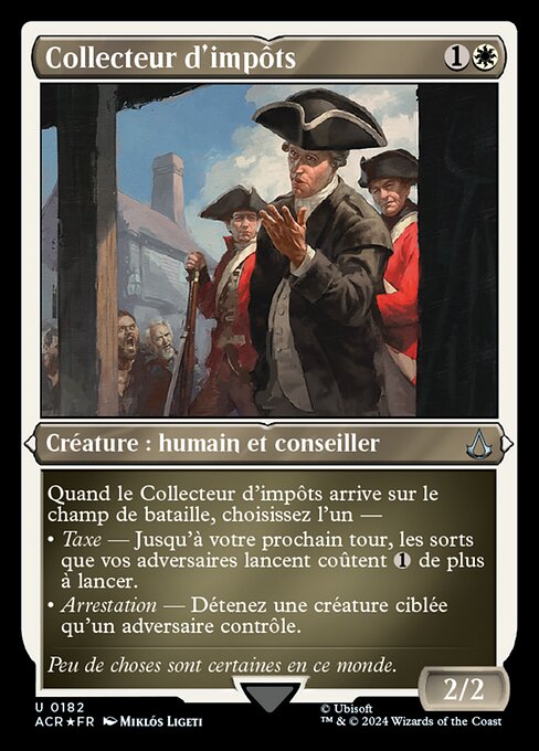 收税员 (Tax Collector) - Assassin's Creed (#9) - Illustrated by Miklós Ligeti - Magic: The Gathering Card