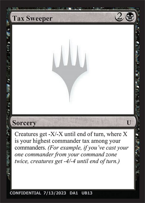 Tax Sweeper - Unknown Event (#UU14b) - Magic: The Gathering Card