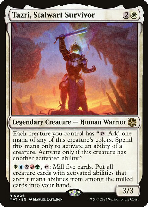 Tazri, Stalwart Survivor - March of the Machine: The Aftermath Magic card