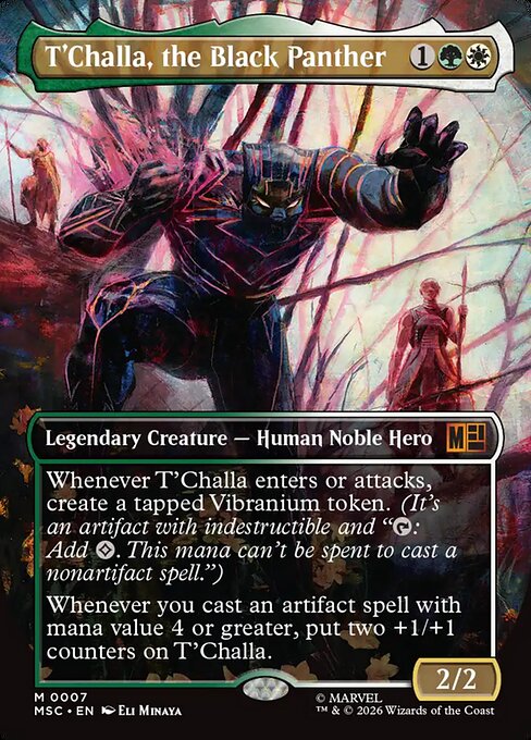 T'Challa, the Black Panther - Marvel Super Heroes Commander Magic card