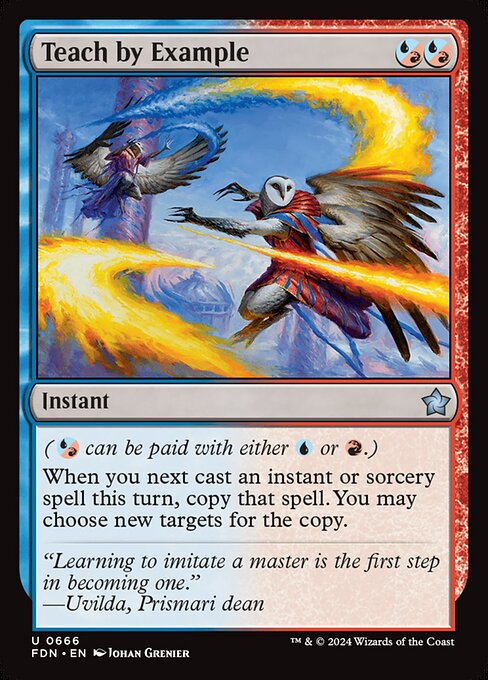 Teach by Example - Foundations Magic card