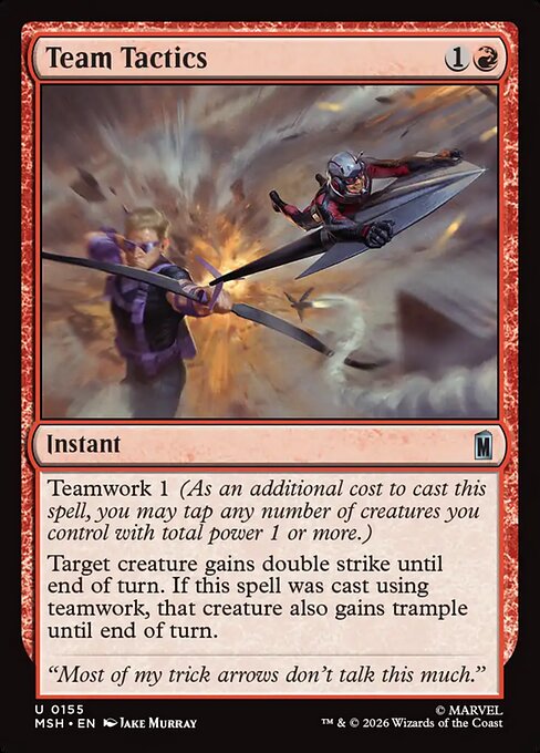 Team Tactics - Marvel Super Heroes Magic card