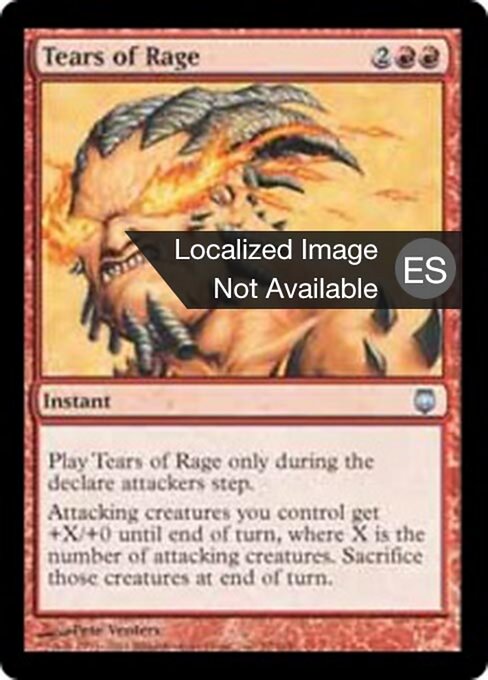 Tränen der Wut (Tears of Rage) - Darksteel (#70) - Illustrated by Pete Venters - Magic: The Gathering Card