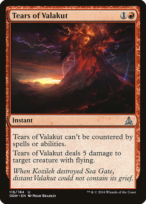 Tears of Valakut - Oath of the Gatewatch Magic card