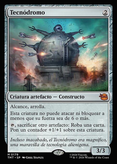 Technodrome - Teenage Mutant Ninja Turtles (#179) - Illustrated by Greg Staples - Magic: The Gathering Card