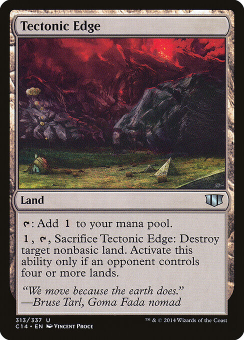 Tectonic Edge - Commander 2014 Magic card