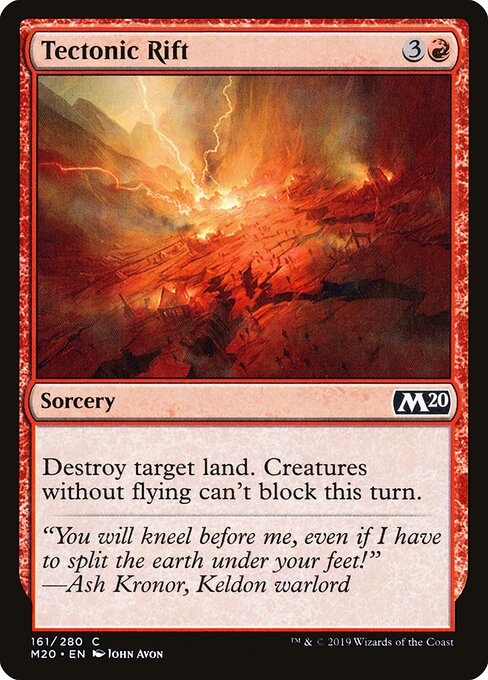 Tectonic Rift - Core Set 2020 Magic card