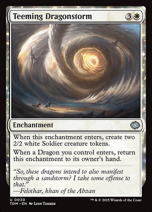 Teeming Dragonstorm - Tarkir: Dragonstorm Magic card