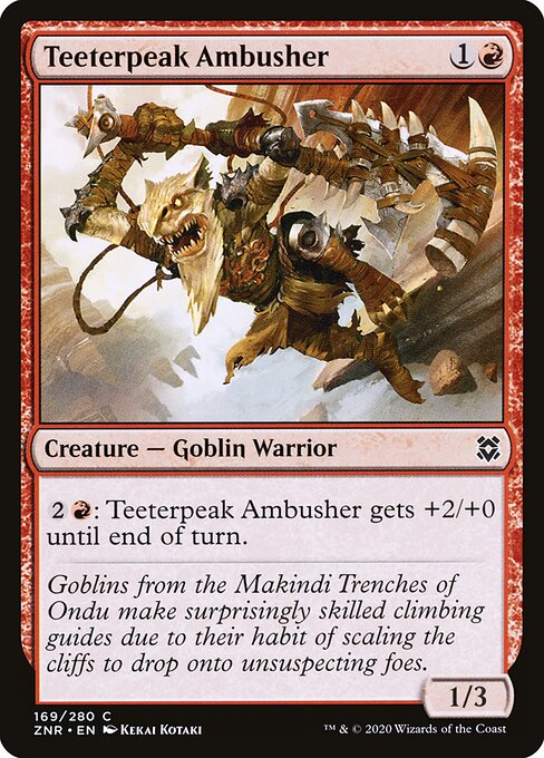 Teeterpeak Ambusher - Zendikar Rising Magic card