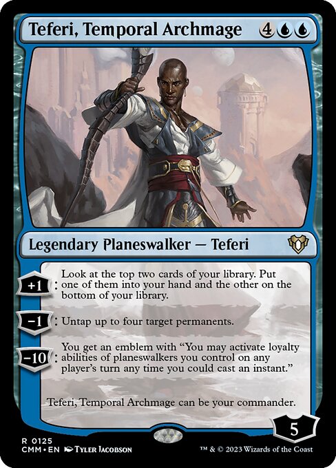 Teferi, Temporal Archmage - Commander Masters Magic card