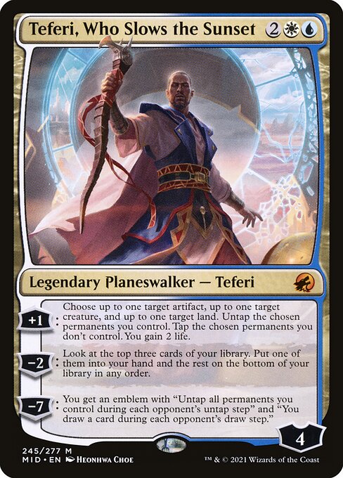 Teferi, Who Slows the Sunset - Innistrad: Midnight Hunt Magic card
