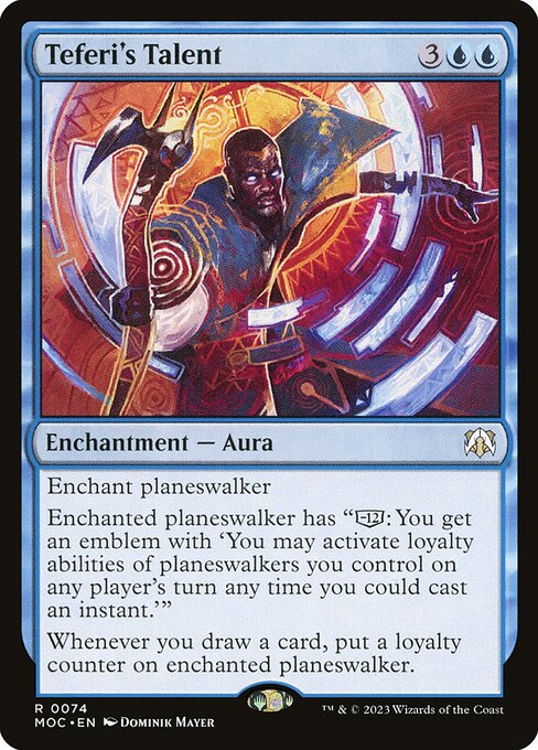 Teferi's Talent - March of the Machine Commander Magic card