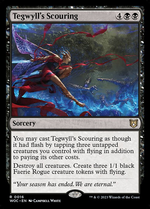 Tegwyll's Scouring - Wilds of Eldraine Commander Magic card