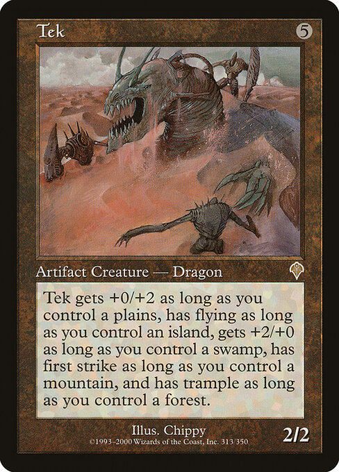 Tek - Invasion (#313) - Illustrated by Chippy - Magic: The Gathering Card