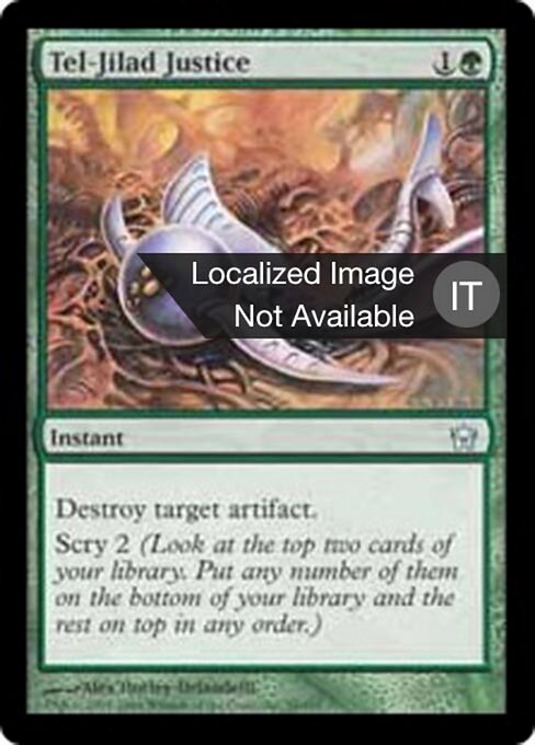 Giustizia di Tel-Jilad (Tel-Jilad Justice) - Fifth Dawn (#95) - Illustrated by Alex Horley-Orlandelli - Magic: The Gathering Card