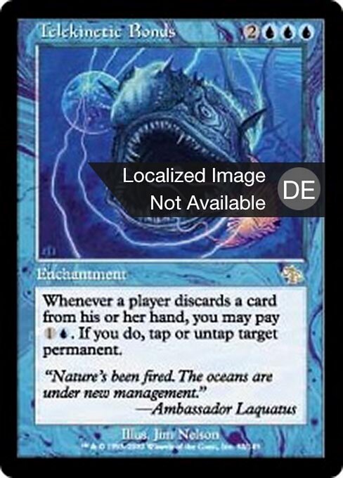 Telekinetische Bindung (Telekinetic Bonds) - Judgment (#52) - Illustrated by Jim Nelson - Magic: The Gathering Card