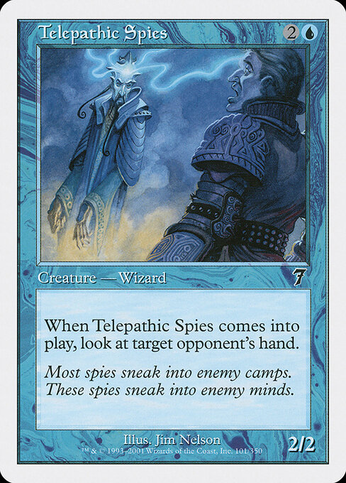 Telepathic Spies - Seventh Edition Magic card