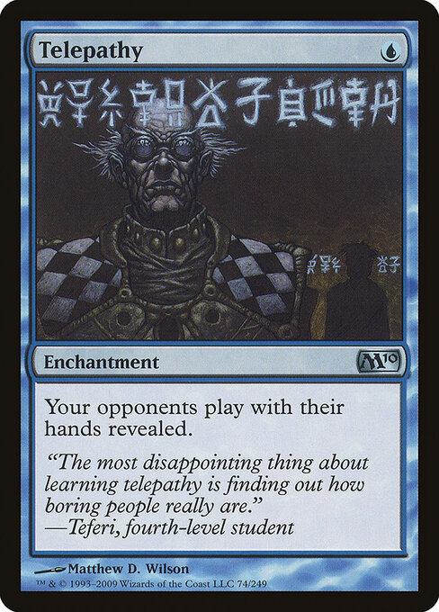 Telepathy - Magic 2010 Magic card