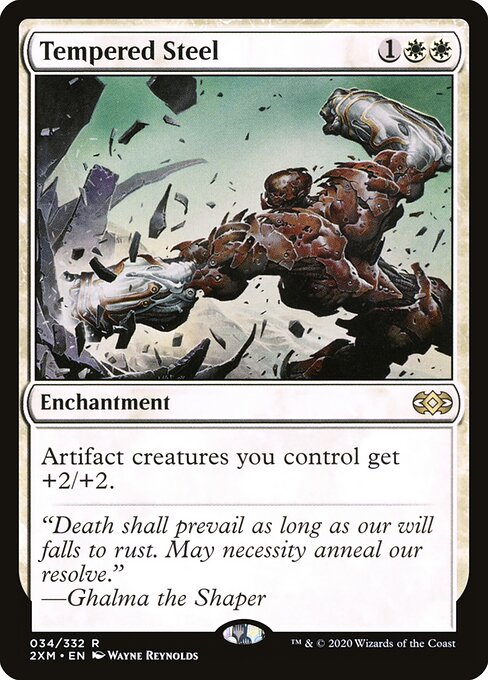 Tempered Steel - Double Masters Magic card