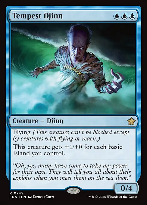Tempest Djinn - Foundations Magic card