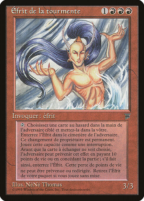 Sturm-Ifrit (Tempest Efreet) - Renaissance (#95) - Illustrated by NéNé Thomas - Magic: The Gathering Card