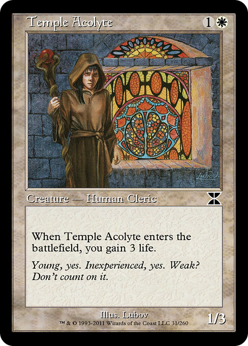 Temple Acolyte - Masters Edition IV Magic card