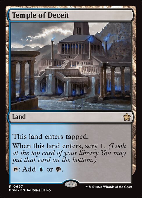Temple of Deceit - Foundations Magic card