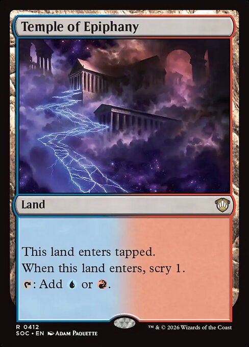 Temple of Epiphany - Secrets of Strixhaven Commander Magic card