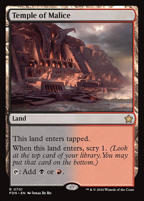 Temple of Malice - Foundations Magic card