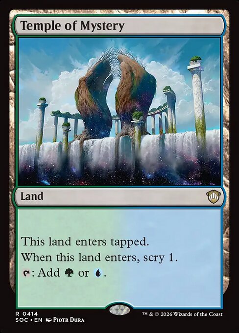Temple of Mystery - Secrets of Strixhaven Commander Magic card