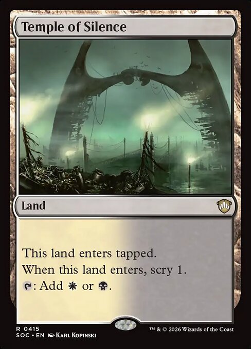 Temple of Silence - Secrets of Strixhaven Commander Magic card
