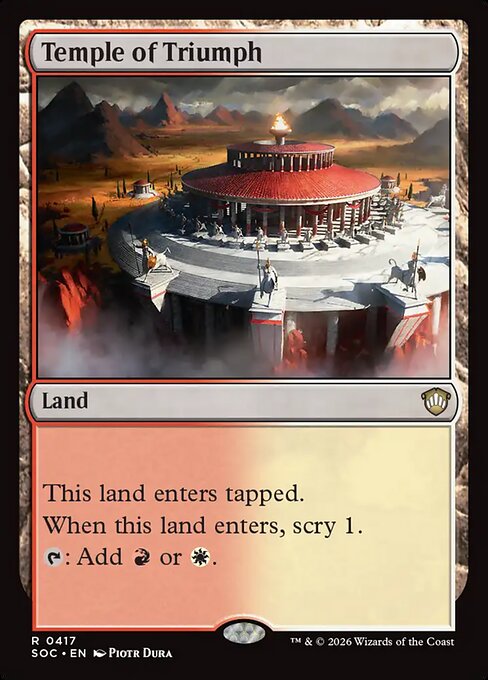 Temple of Triumph - Secrets of Strixhaven Commander Magic card