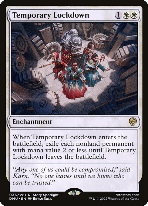 Temporary Lockdown - Dominaria United Magic card