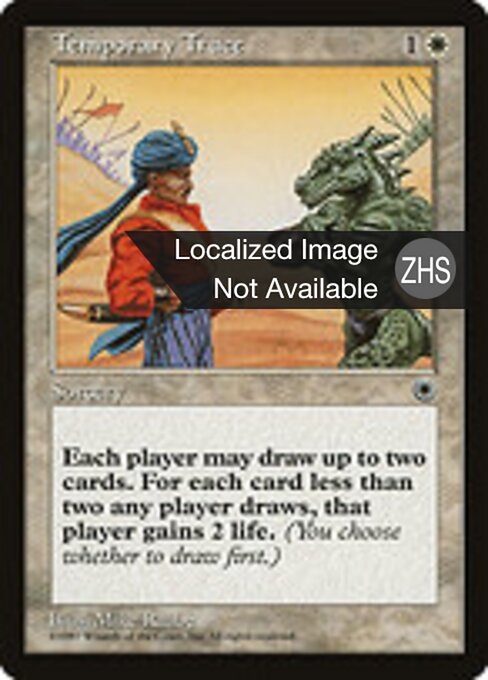 Temporary Truce - Portal (#33) - Illustrated by Mike Raabe - Magic: The Gathering Card