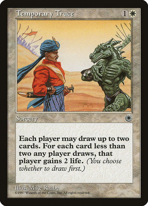 Temporary Truce - Portal (#33) - Illustrated by Mike Raabe - Magic: The Gathering Card
