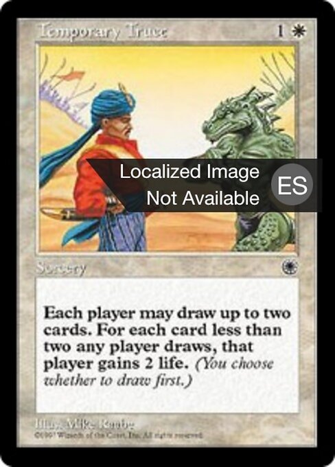 Temporary Truce - Portal (#33) - Illustrated by Mike Raabe - Magic: The Gathering Card